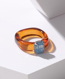 ADDITION STORE（アディションストア）の「【コーデや気分に合わせてカラーを変える♪】POP COLORFUL ACRYLIC RING / ポップ カラフル アクリルリング　ONESIZE（リング）」