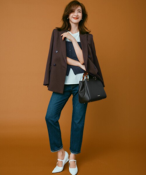 RED CARD TOKYO(レッドカード)の「【RED CARD TOKYO×23区】スリムストレート デニム パンツ(デニムパンツ・レディース・ターコイズブルー系/ダルブルー系・40/38/36)」の18枚目の写真