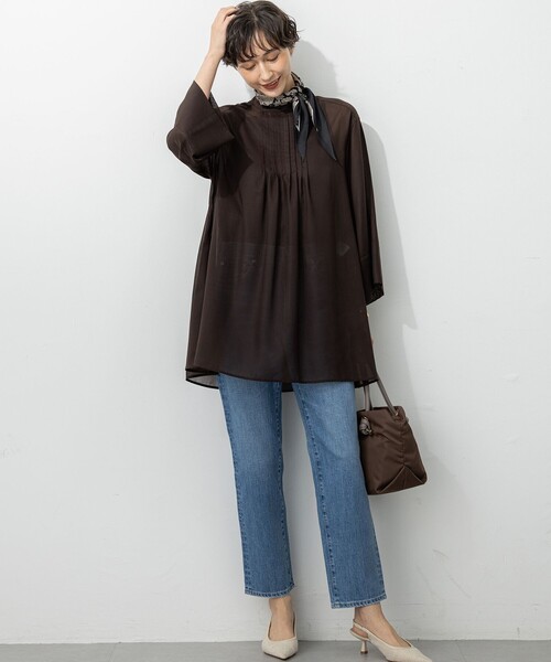 RED CARD TOKYO(レッドカード)の「【RED CARD TOKYO×23区】スリムストレート デニム パンツ(デニムパンツ・レディース・ターコイズブルー系/ダルブルー系・40/38/36)」の6枚目の写真