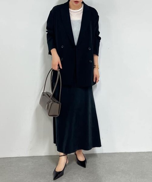 GALLARDAGALANTE(ガリャルダガランテ)の「【セットアップ対応】【イージーケア】キュプラジャージースカート(スカート・レディース・ベージュ/ブラック/モカ・0/1)」の11枚目の写真