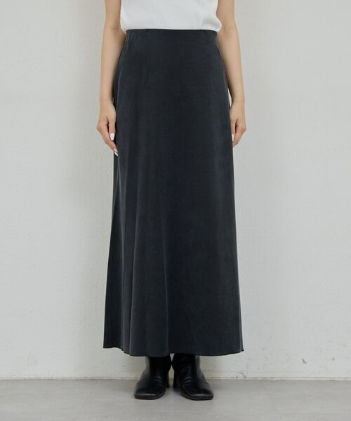 GALLARDAGALANTE(ガリャルダガランテ)の「【セットアップ対応】【イージーケア】キュプラジャージースカート(スカート・レディース・ベージュ/ブラック/モカ・0/1)」の12枚目の写真