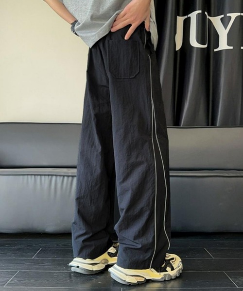 パンツ kazu AZUL BY MOUSSY スラックス パンツ 2WAYパラシュートパンツ