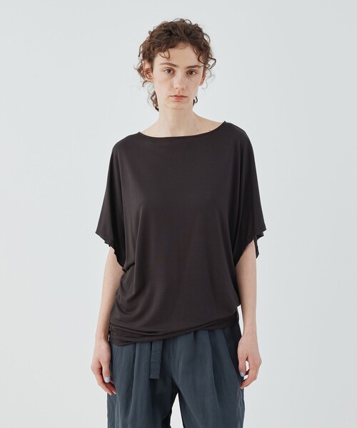 GALERIE VIE(ギャルリー ヴィー)の「シーウィードレーヨン ドルマンスリーブカットソー(Tシャツ/カットソー・レディース・チャコールグレー/ライトブルー/ライトベージュ/ホワイト・FREE)」の10枚目の写真
