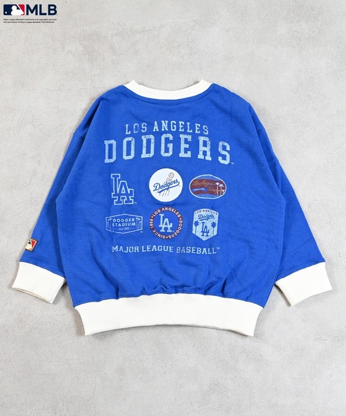 MLB（メジャーリーグベースボール）の「【MLB】別注チームワッペンプリントスウェット（スウェット・キッズ・ブラウン/チャコール/ブルー・110/100/90/80/150/140/130/120）」の12枚目の写真