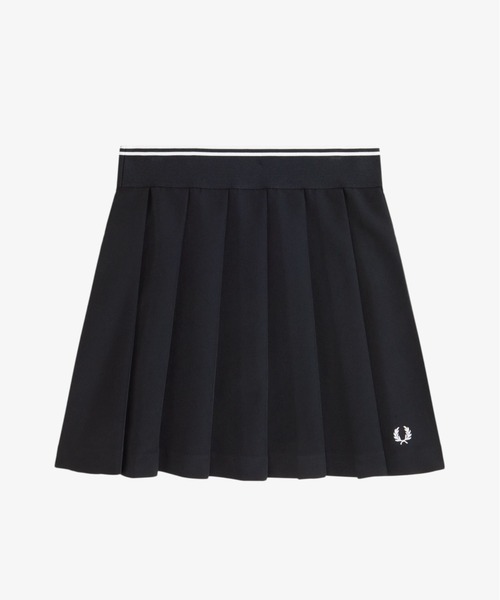 FRED PERRY(フレッドペリー)の「Tipped Pleated Skirt/ティップラインプリーツスカート(スカート・レディース・ブラック・6/8/10)」の11枚目の写真