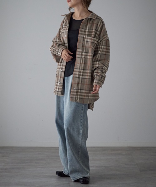 model：163cm. 着用サイズ：FREE