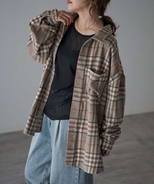 model：163cm. 着用サイズ：FREE