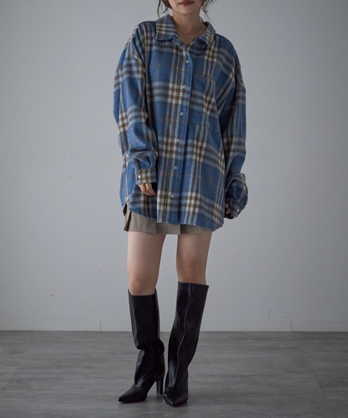 model：163cm. 着用サイズ：FREE