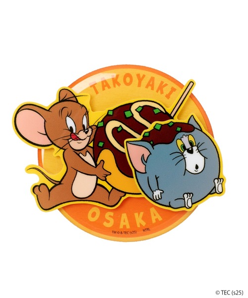 公式】トムとジェリー ご当地大阪木製3層マグネット（ステーショナリー