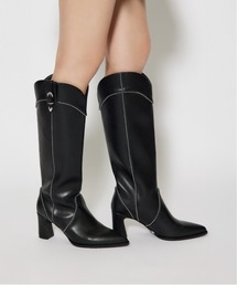 rienda | スタッズウエスタンブーツ 靴(ブーツ)