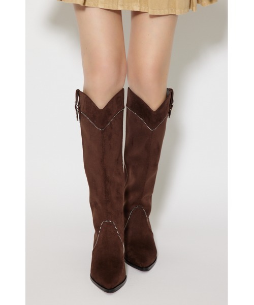 rienda(リエンダ)の「スタッズウエスタンブーツ 靴(ブーツ・レディース・ブラック/ブラウン・SMALL/MEDIUM/LARGE)」の12枚目の写真