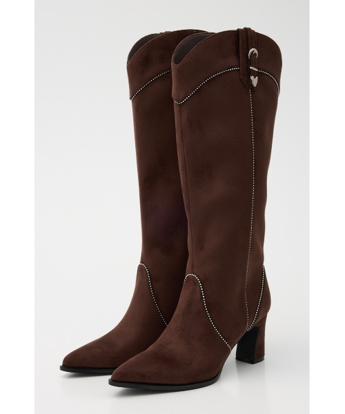 rienda(リエンダ)の「スタッズウエスタンブーツ 靴(ブーツ・レディース・ブラック/ブラウン・SMALL/MEDIUM/LARGE)」の14枚目の写真