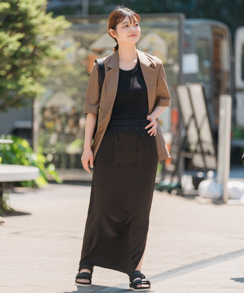 Spick & Span(スピックアンドスパン)の「《追加》サテンイージースカート(スカート・レディース・ブラック/カーキ/ベージュ系その他・36/38)」の20枚目の写真