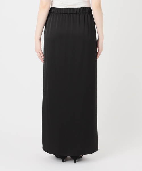 Spick & Span(スピックアンドスパン)の「《追加》サテンイージースカート(スカート・レディース・ブラック/カーキ/ベージュ系その他・36/38)」の4枚目の写真