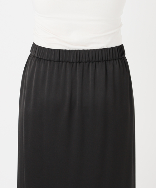 Spick & Span(スピックアンドスパン)の「《追加》サテンイージースカート(スカート・レディース・ブラック/カーキ/ベージュ系その他・36/38)」の6枚目の写真
