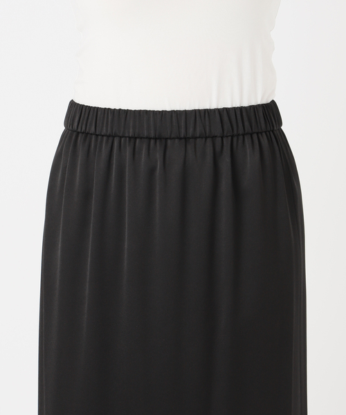 Spick & Span(スピックアンドスパン)の「《追加》サテンイージースカート(スカート・レディース・ブラック/カーキ/ベージュ系その他・36/38)」の7枚目の写真