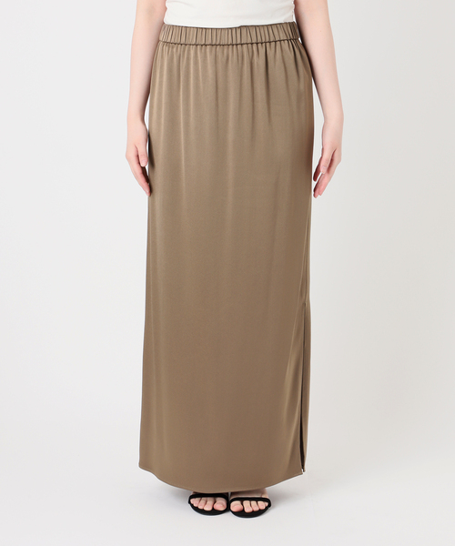 Spick & Span(スピックアンドスパン)の「《追加》サテンイージースカート(スカート・レディース・ブラック/カーキ/ベージュ系その他・36/38)」の15枚目の写真