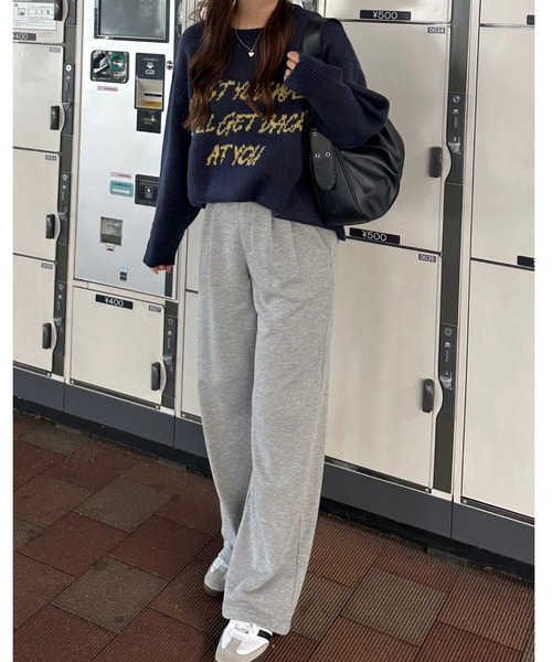 パンツ ssnt セール】ニットトラックジョガーパンツ（スウェットパンツ