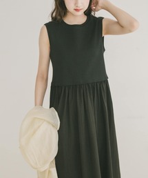 ITEMS URBANRESEARCH（アイテムズ アーバンリサーチ）の「リブドッキングノースリーブワンピース（ワンピース）」