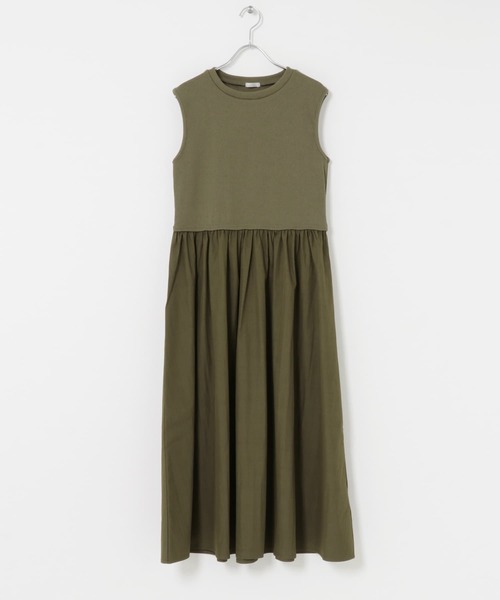 ITEMS URBANRESEARCH(アイテムズ アーバンリサーチ)の「リブドッキングノースリーブワンピース(ワンピース・レディース・グレー系その他/ブラック/カーキ・FREE)」の20枚目の写真