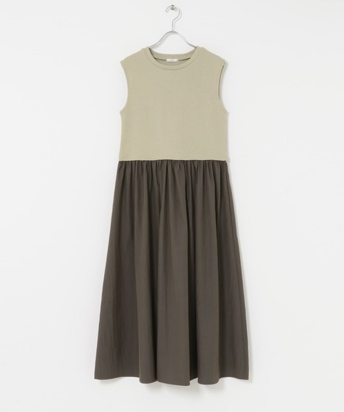 美品✦BRIEFING ノースリーブワンピース✦M セール】リブドッキングノースリーブワンピース（ワンピース）｜ITEMS