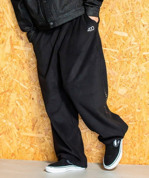 430(フォーサーティ)の「mp14011-PRTC FLEECE PANTS フリースパンツ(25-156)(その他パンツ・メンズ・ブラック・3/2/1/0)」の1枚目の写真