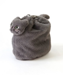 WOVEN（ウーヴン）の「WOVEN (ウーヴン) / エコファー ねこ 2WAY BAG ショルダーバッグ 猫巾着（ショルダーバッグ）」