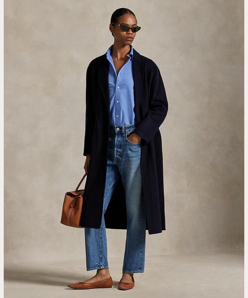 ラルフローレン黒チェスターコート POLO RALPH LAUREN ポロ ラルフローレン Chester coatを通販
