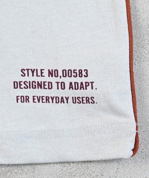 Life Support Products（ライフサポートプロダクツ）の「バイカラーラインロンT（Tシャツ/カットソー・キッズ・ブルー/ホワイト/キャメル/ライトグリーン・80/90/95/100/110/120/130/140/150）」の17枚目の写真