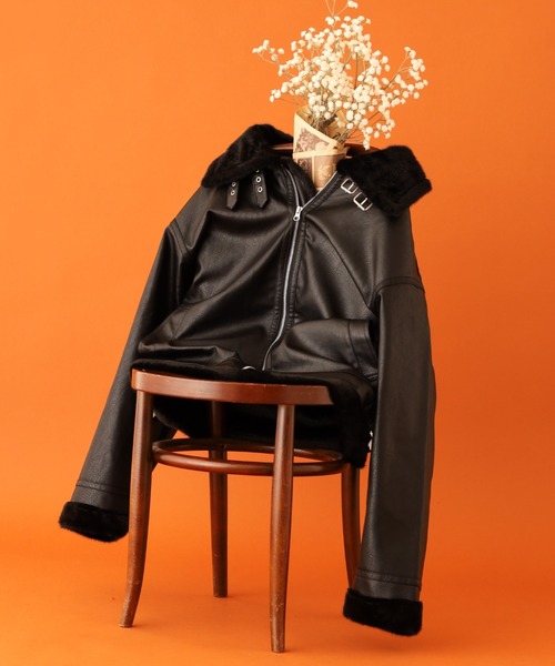 セール】JUNGLESTOTM F/レザーB-3フライトジャケット（ブルゾン