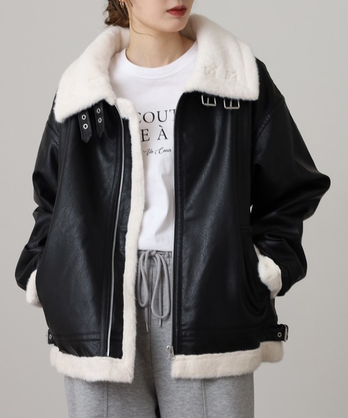 JUNGLESTOTM F/レザーB-3フライトジャケット（ブルゾン）｜JUNGLE