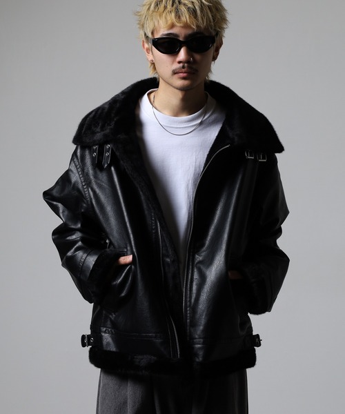 JUNGLESTOTM F/レザーB-3フライトジャケット（ブルゾン）｜JUNGLE