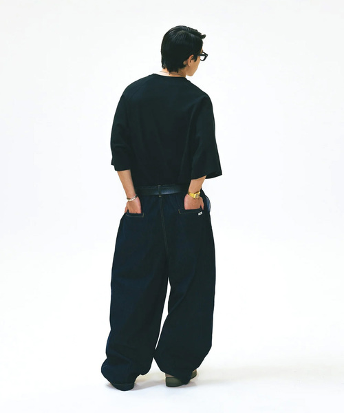ANGLAN（アングラン）Long Tuck Wing Balloon Denim Pant（デニム