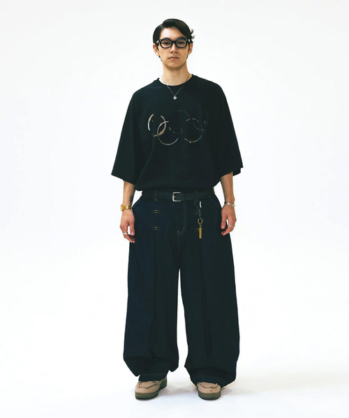 ANGLAN（アングラン）Long Tuck Wing Balloon Denim Pant（デニム