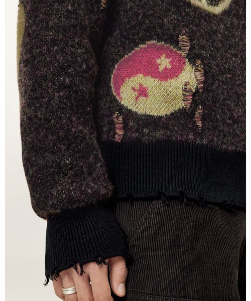 3*o様 STONE  ブラック カーディガン XL ショールカーディガン 快ラクWEAR ストレッチ 抗菌防臭 メランジダブル