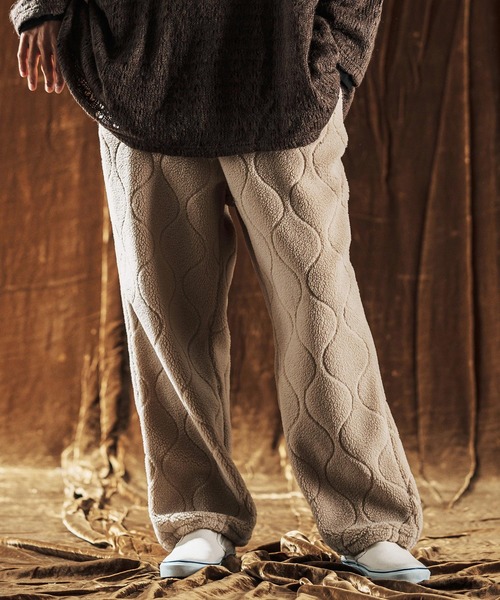 ANGENEHM（アンゲネーム）の「mp13977-Boa Quilt Pants ボアキルティングパンツ(AG05-006acf)（その他パンツ・メンズ・ブラック/ベージュ/ブラウン系その他・L/M/S）」の11枚目の写真