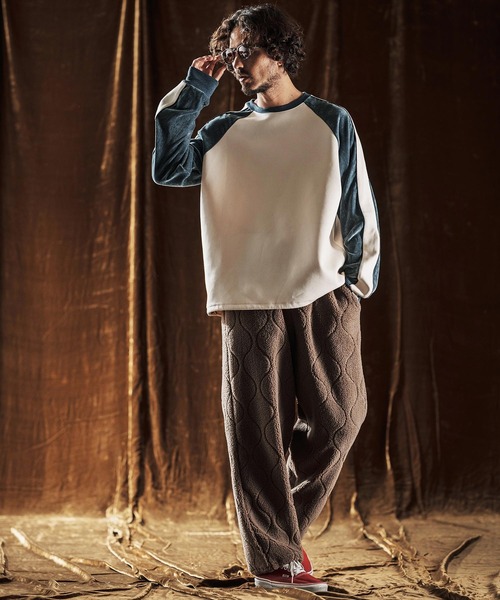 ANGENEHM（アンゲネーム）の「mp13977-Boa Quilt Pants ボアキルティングパンツ(AG05-006acf)（その他パンツ・メンズ・ブラック/ベージュ/ブラウン系その他・L/M/S）」の19枚目の写真