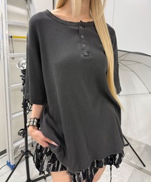 Figments（フィグメンツ）の「ダメージヘンリーＴ（Tシャツ/カットソー）」