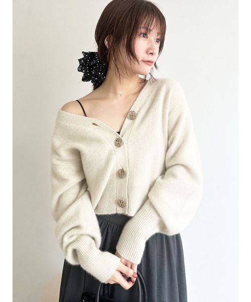 LBロゴフォックスニットカーデ（カーディガン/ボレロ）｜LILY