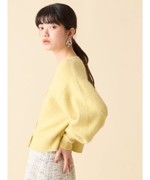 LILY BROWN（リリーブラウン）の「LBロゴフォックスニットカーデ（カーディガン/ボレロ・レディース・ネイビー/イエロー/グレー/アイボリー・F）」の11枚目の写真