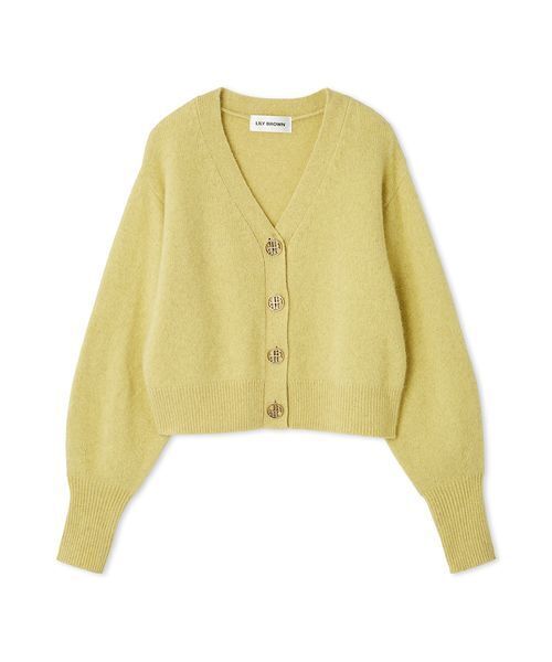 LILY BROWN（リリーブラウン）の「LBロゴフォックスニットカーデ（カーディガン/ボレロ・レディース・ネイビー/イエロー/グレー/アイボリー・F）」の18枚目の写真