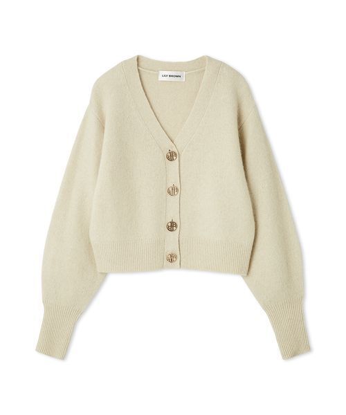 LILY BROWN（リリーブラウン）の「LBロゴフォックスニットカーデ（カーディガン/ボレロ・レディース・ネイビー/イエロー/グレー/アイボリー・F）」の19枚目の写真