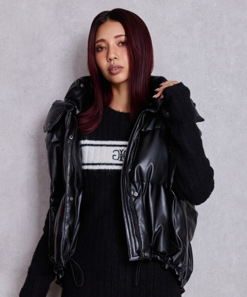 GYDA 2way ジャケット GYDA ダウンコート ダウンジャケット 2WAYデザイン中綿コート