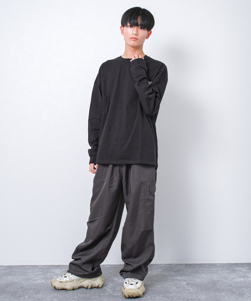 RAT EFFECT（ラットエフェクト）の「MYSTYROCKSスーパーBIGロングTシャツ（Tシャツ/カットソー・キッズ・カーキ/ブラック/オートミール・140/150/160/170/130）」の5枚目の写真