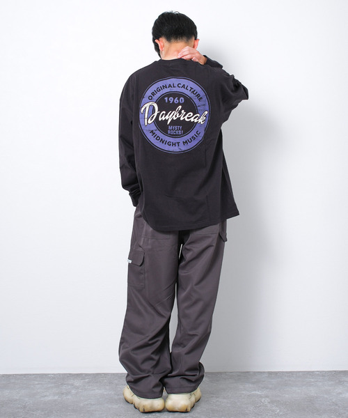 RAT EFFECT（ラットエフェクト）の「MYSTYROCKSスーパーBIGロングTシャツ（Tシャツ/カットソー・キッズ・カーキ/ブラック/オートミール・140/150/160/170/130）」の6枚目の写真