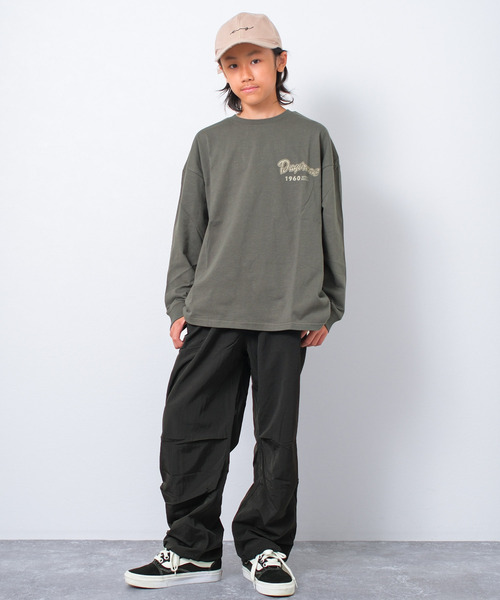 RAT EFFECT（ラットエフェクト）の「MYSTYROCKSスーパーBIGロングTシャツ（Tシャツ/カットソー・キッズ・カーキ/ブラック/オートミール・140/150/160/170/130）」の11枚目の写真