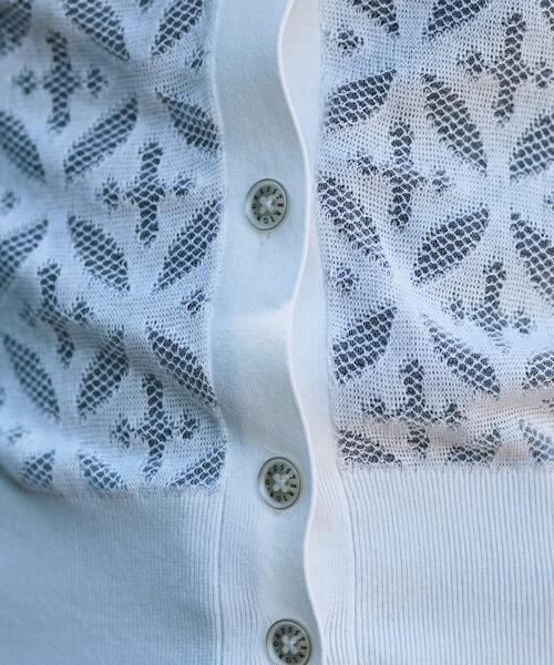 DRESSTERIOR（ドレステリア）の「【洗える/シアー素材】オーバーラップレースハーフスリーブ（カーディガン/ボレロ・レディース・ホワイト/ブラック・34/36/38）」の21枚目の写真