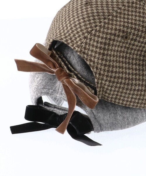 BRANSHES(ブランシェス)の「バックリボンキャップ(キャップ・キッズ・グレー/ブラウン・L/M)」の4枚目の写真