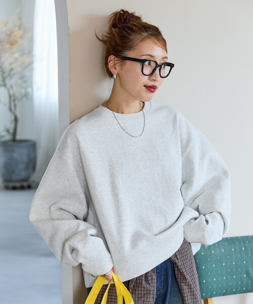 【ノベルティ付き・希少・完売商品】eaphi ロゴビッグ　スウェット 限定展開 ヘビーウェイト ショート ビッグ スウェット（スウェット