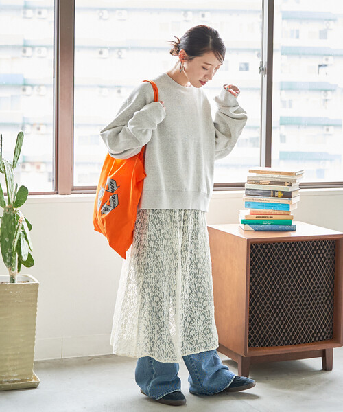 FREAK'S STORE（フリークスストア）の「限定展開　ヘビーウェイト ショート ビッグ スウェット（スウェット・レディース・チャコールグレー/ブラック/ベージュ/ピンク/ネイビー/ナチュラル/ライトグレー/グレー/ブルー/イエロー・ﾌﾘ-）」の22枚目の写真